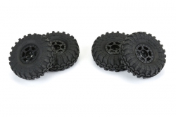 Superwamper TSL nalepená guma 1.0 včetně vložky, černý disk (4 ks)