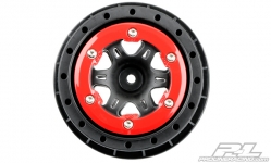 Split Six 2.2"/3.0" predný TRX Slash čierno/červený disk 2ks. PL2714-04