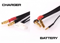 2S nabíjací kábel G4/G5 krátky, 30cm, 4 mm, 7pin PQ (čierny)