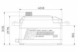 Savöx SV-0258MG BB HiVolt Digital Servo (Low Profile)