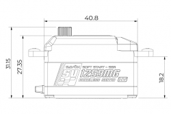 Savöx SV-1259MG HiVolt Digital servo (Low Profile)