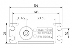 Savöx SW-2294SG BB HiVolt 4S Digital Brushless Servo (Waterproof)