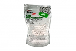 5000 ks 6mm munice/kuličky, biologicky rozložitelné, bílé SP-01104