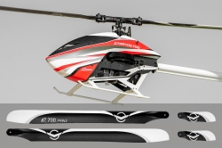 RC vrtulník Stratos 700 kit + sada rotorových listů Azure