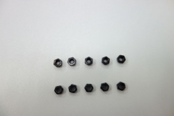 SWORKz oceľová samoistná matka M4, čierna 10 ks. SW103005