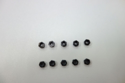 SWORKz oceľová samoistná matka M3, čierna 10 ks. SW103007