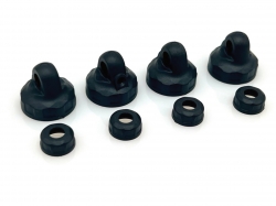 Presné plastové horné/spodné viečka 1/10 BBS tlmičov (13mm) (4 páry) SW222013