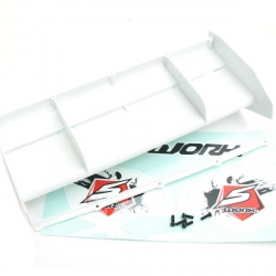 SWORKz 1/8 Off Road FORMULA RACE 2.0 zadné krídlo, biele, 1 ks. SW228008WH