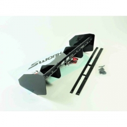 SWORKz 1/8 Off Road PRO SPEED 2.0 zadné krídlo, čierne, 1 ks. SW228013BK