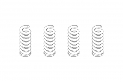 Turbo Racing: Pružiny 4ks