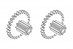 Turbo Racing: Ozubené kolo (primární převod) 2ks