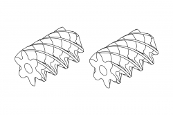 Turbo Racing: Ozubené kolo (sekundární převod) 2ks