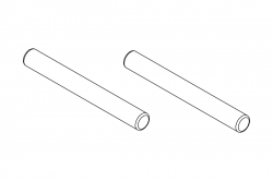 Turbo Racing: Osa (sekundární převod) 4ks