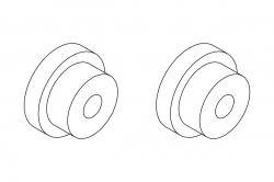 Turbo Racing: Kluzné ložisko (sekundární převod) 4ks