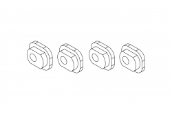 Turbo Racing: Uložení os (zadní kola) 4ks