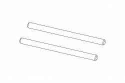 Turbo Racing: Osa (zadní kola) 2ks