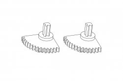 Turbo Racing: Ozubené kolo řízení 2ks