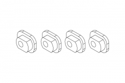 Turbo Racing: Uložení os (zadní kola) 4ks