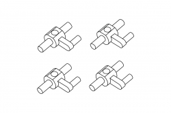 Turbo Racing: Těhlice 4ks