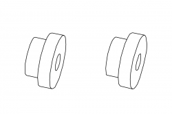 Turbo Racing: Uložení hřídele zadních kol 2ks
