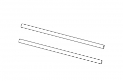 Turbo Racing: Osy zadních kol 2ks