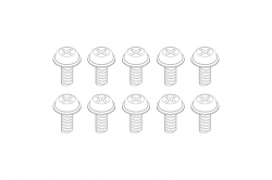 Turbo Racing Skrutky M1,7 x 3 mm 10 ks TB-760214