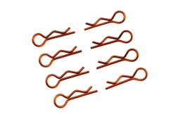 Sponky karoserie malé 1:10, pravé a levé po 4 ks (oranžové)