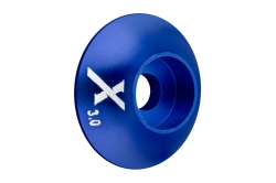 Kovová podložka s O-kroužkem (X logo) 3 mm, modrá (10 ks)