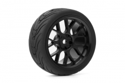 Spec T SK Wheel Offset 3 Black w/Tire 4ks pre 1/10 Cestné YR-WL-0109