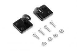 Kovová maketa hákov čierna 1/10 (2ks) YR-YA-0379BK